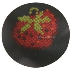 Knap Badges kit jordbær sort